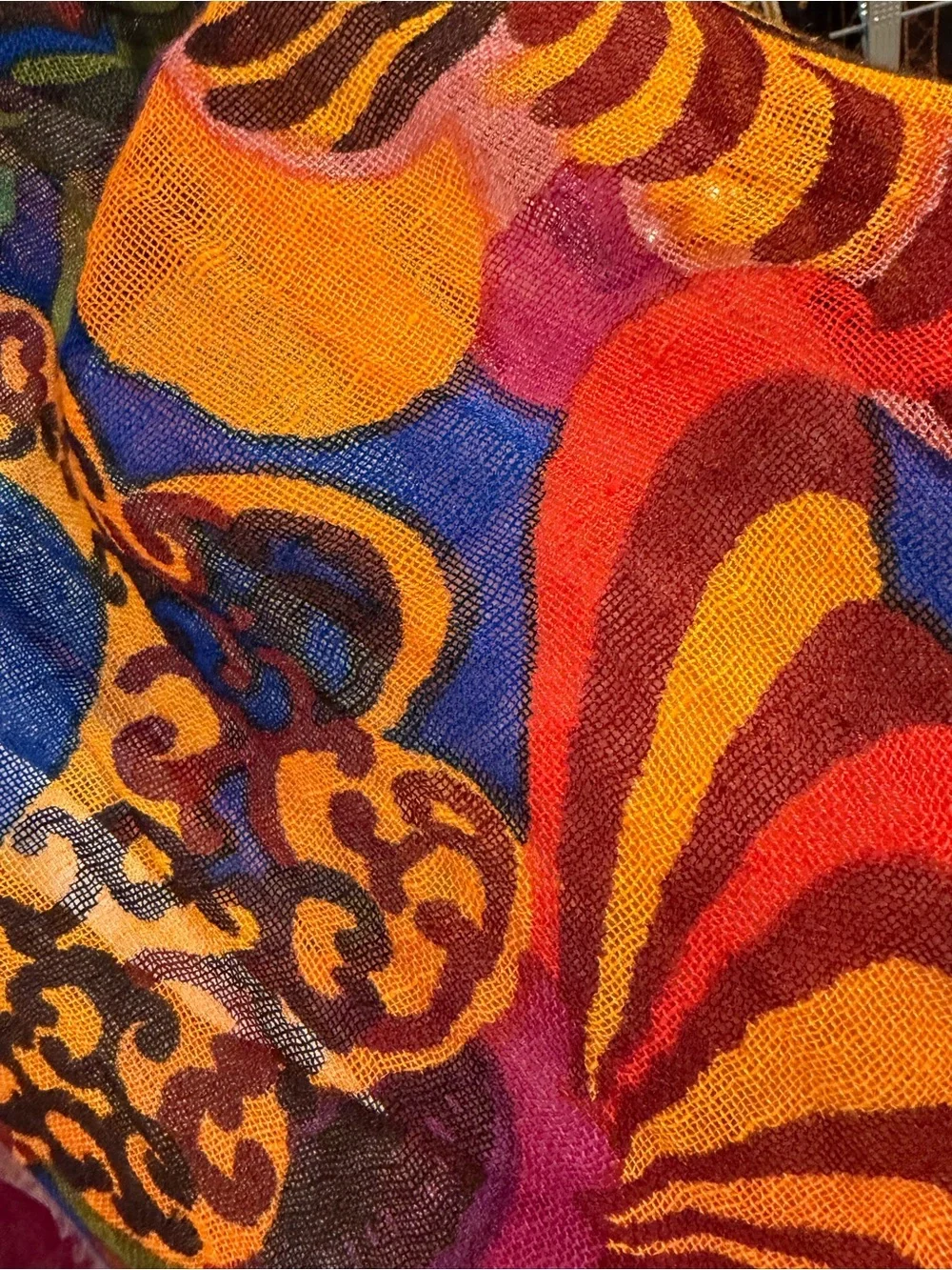Trina Turk x Banana Republic Linen Multicolor Scarf